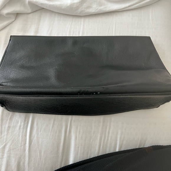 Elegant Black Leather Clutch - Picture 9 of 9